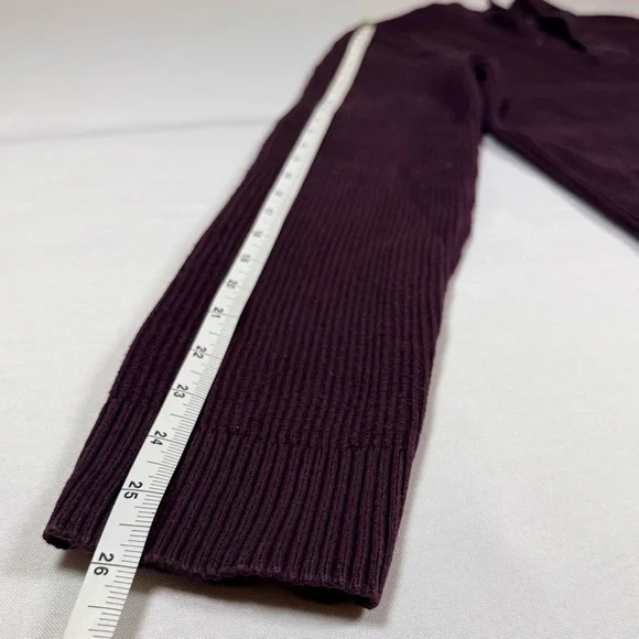 Express Men's Dark Purple Zip Up Sweater - Picture 6 of 8